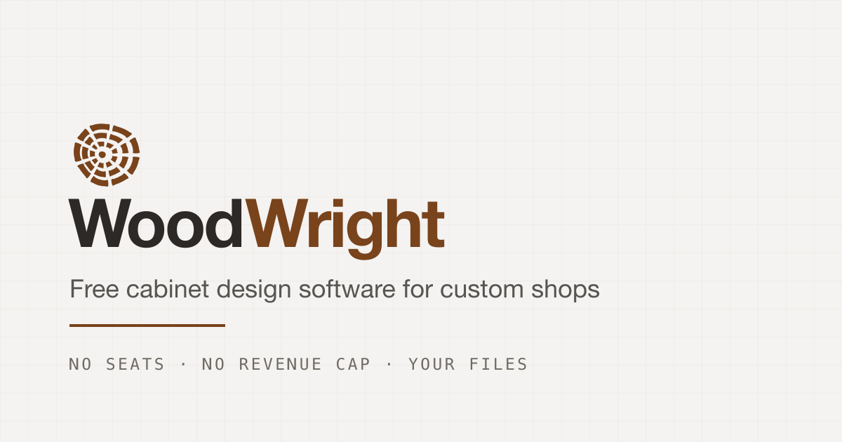 My brother built an offline, subscription-free desktop cabinet CAD tool for Windows. I think it is p